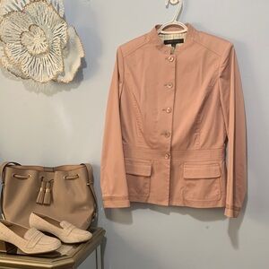 Ann Klein two piece suit size 10 100% cotton